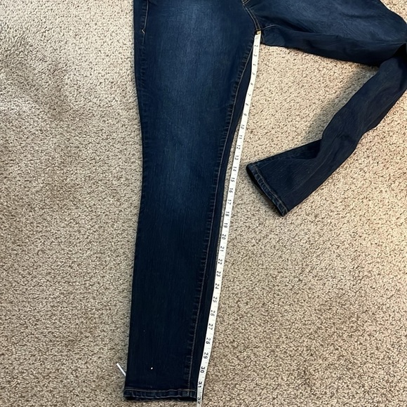 TORRID Tall Curvy Cuffed Skinny Blue Jeans Women's 12T Classic 5 pocket Denim - Picture 6 of 11
